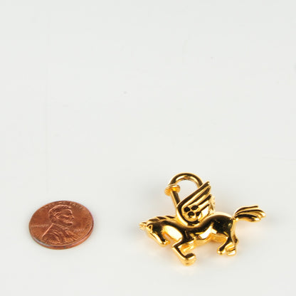 Hermes Pegasus Cadena Lock Gold Plated 2 of 5