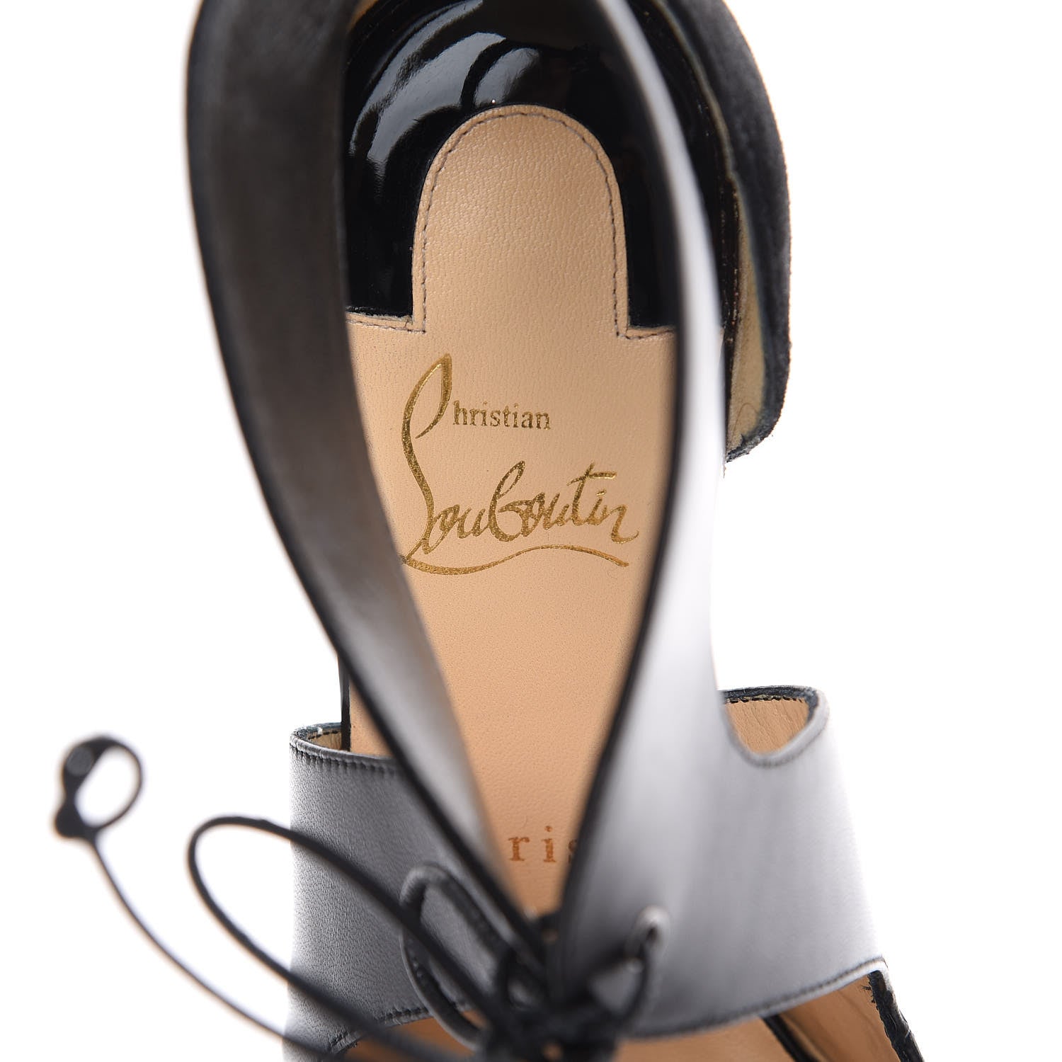 Christian Louboutin Suede Kid Ferme 100 Pumps 37 Black 7 of 12