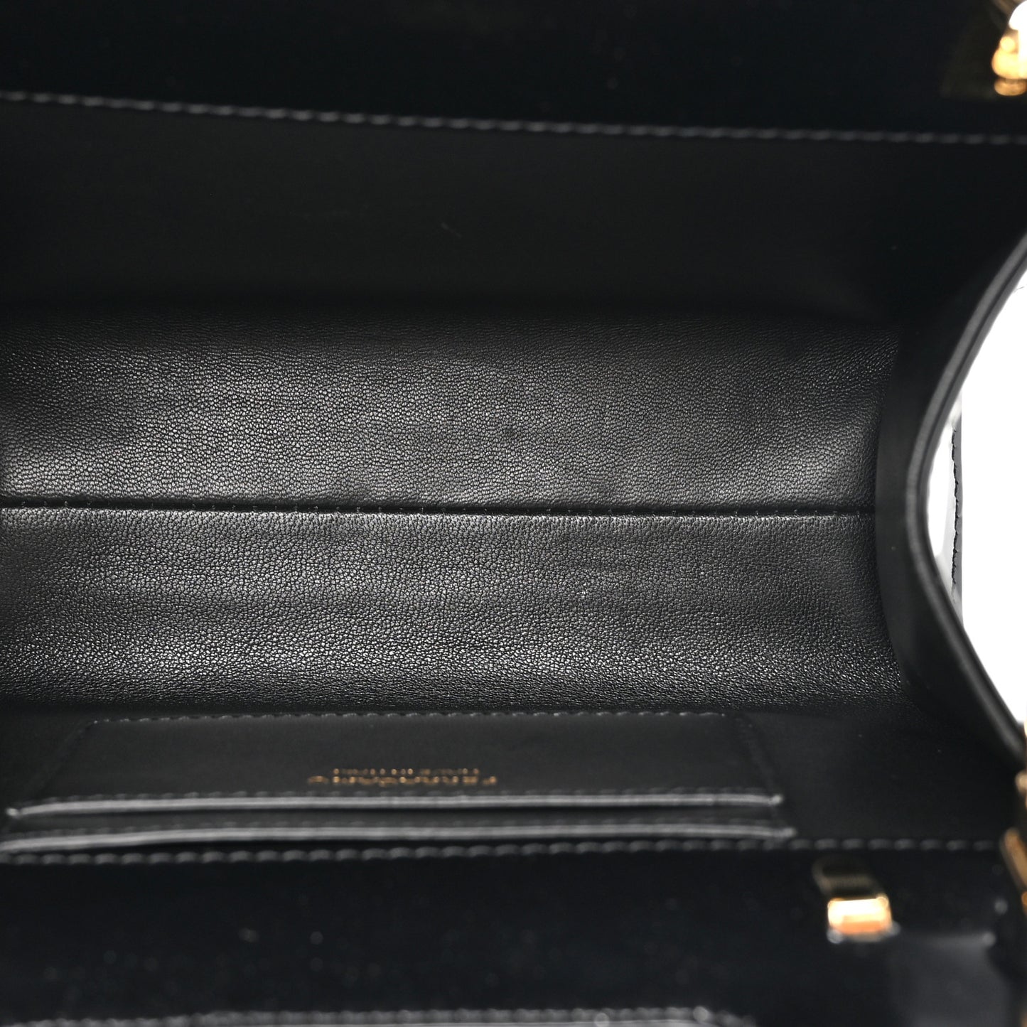Brushed Calfskin Mini Wanda Top Handle Bag Black