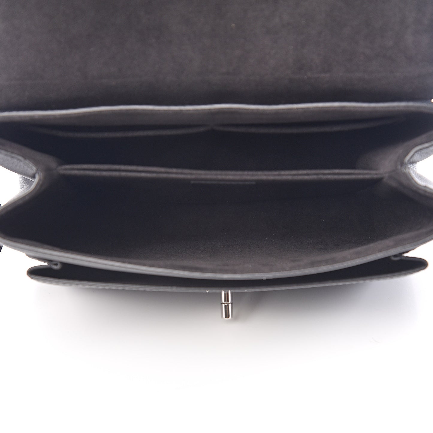 Soft Calfskin My Lockme Top Handle Black