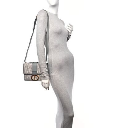 Christian Dior Oblique 30 Montaigne Flap Bag Grey 2 of 10