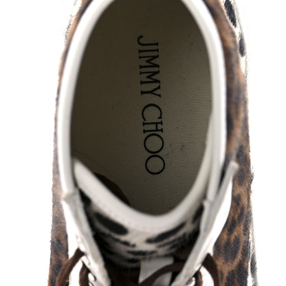 Jimmy Choo Pony Hair Cheetah Print Impala High Top Sneakers 39.5 Sugar Mix 6 of 7