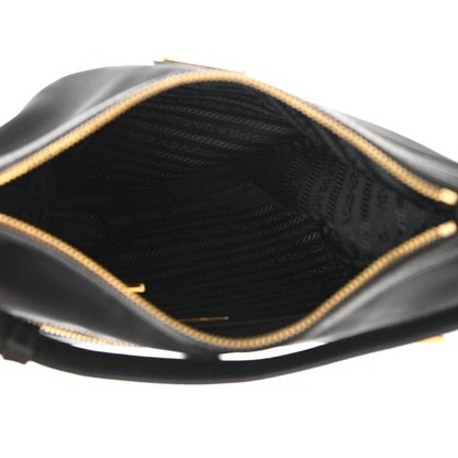 Prada Tessuto Nylon Saffiano Crossbody Bag Black 4 of 10