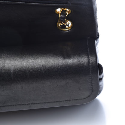 Chanel Lambskin Quilted Medium Double Flap Black 11 of 12