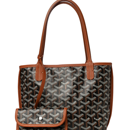 Goyard Goyardine Reversible Mini Anjou Black Gold 9 of 17