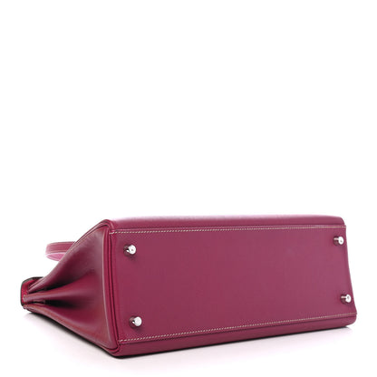 Hermes Epsom Candy Kelly Retourne 32 Tosca Rose Tyrien 8 of 25