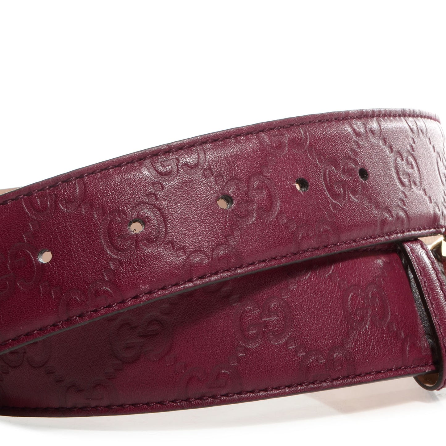 Guccissima Signature Interlocking G 40mm Belt 90 36 Scarlatto