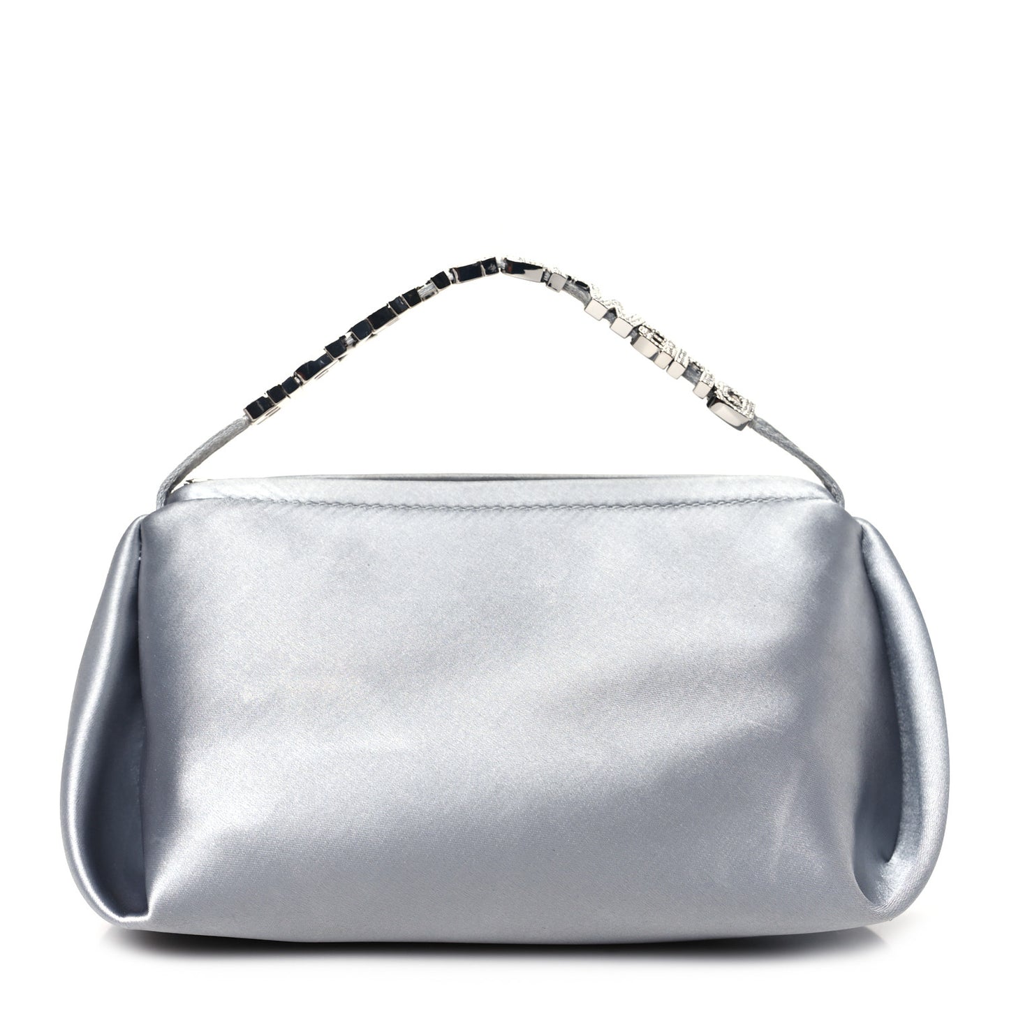 Satin Crystal Logo Micro Marquess Bag Alloy