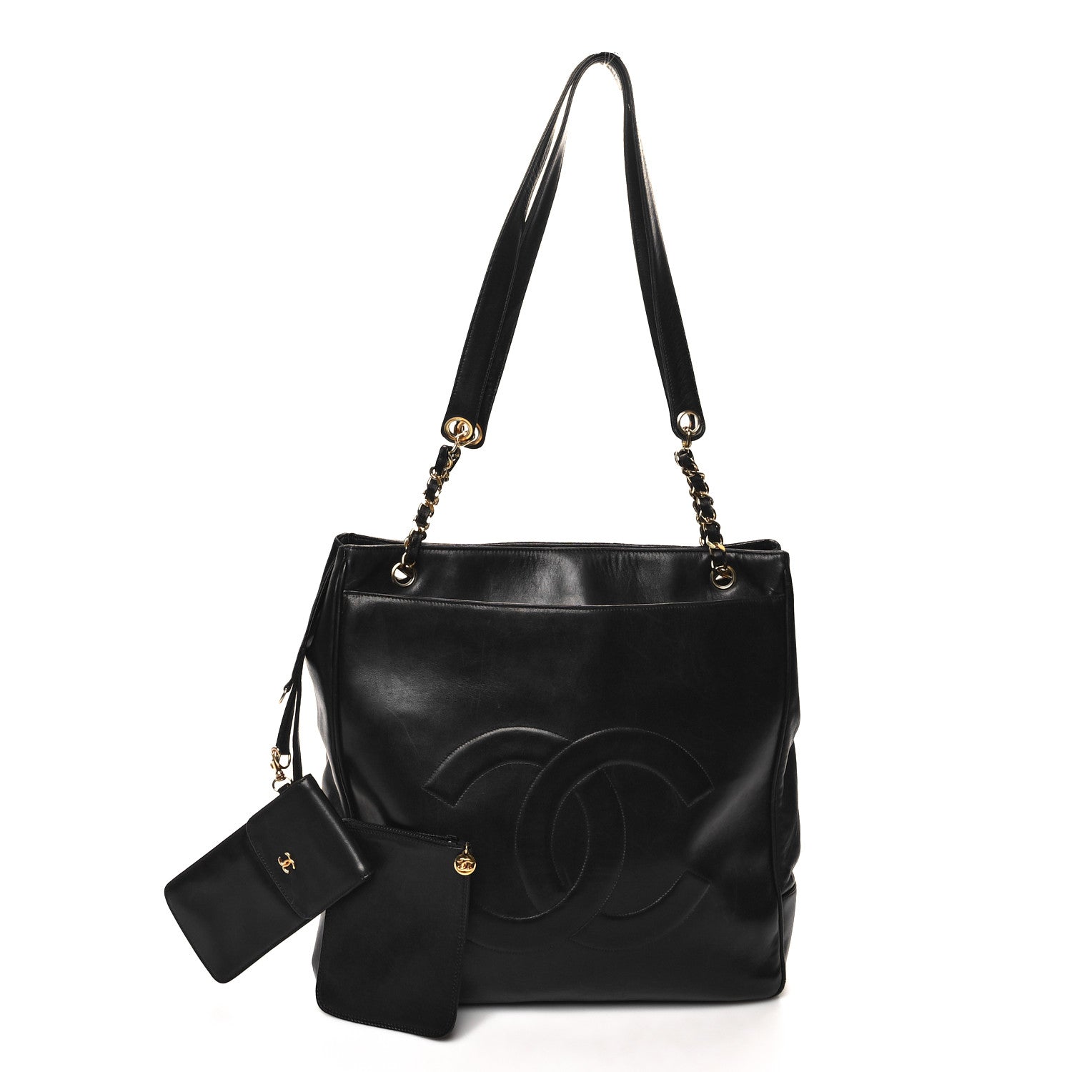 Chanel Lambskin CC Shoulder Bag Black 3 of 13