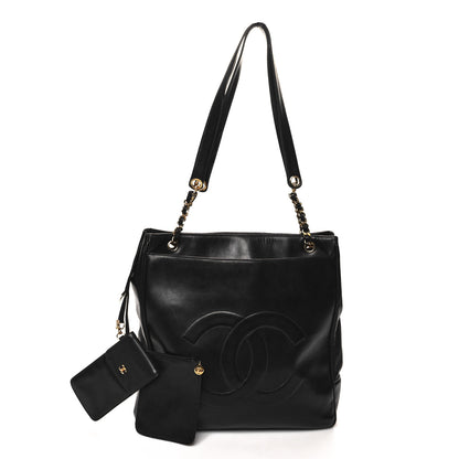 Chanel Lambskin CC Shoulder Bag Black 3 of 13
