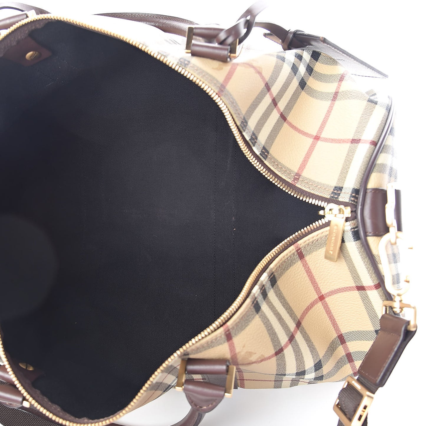 Haymarket Check Duffle Bag Dark Brown