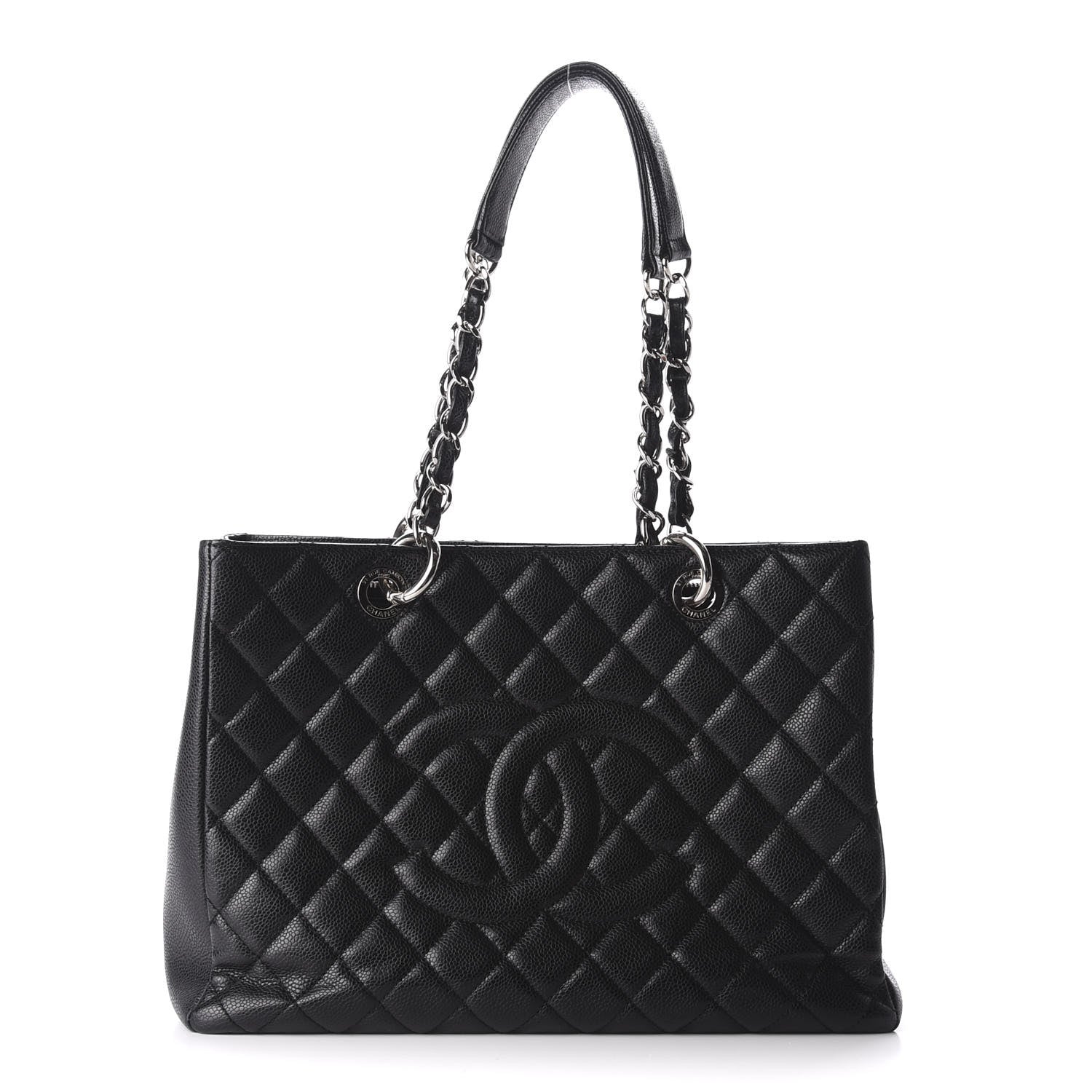 Chanel Caviar Quilted Grand Shopping Tote GST Black 1 of 9