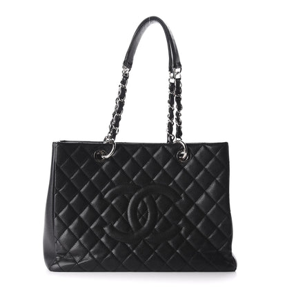 Chanel Caviar Quilted Grand Shopping Tote GST Black 1 of 9