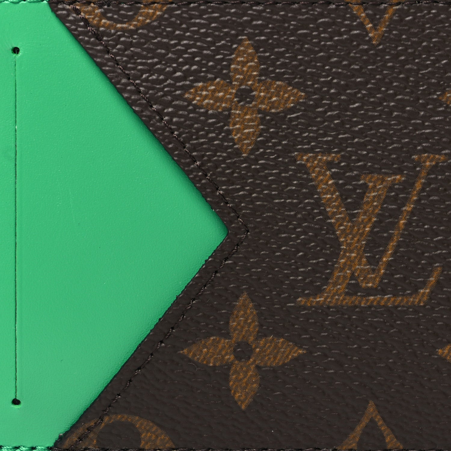 Louis Vuitton Monogram Taiga Coin Card Holder Green 7 of 9