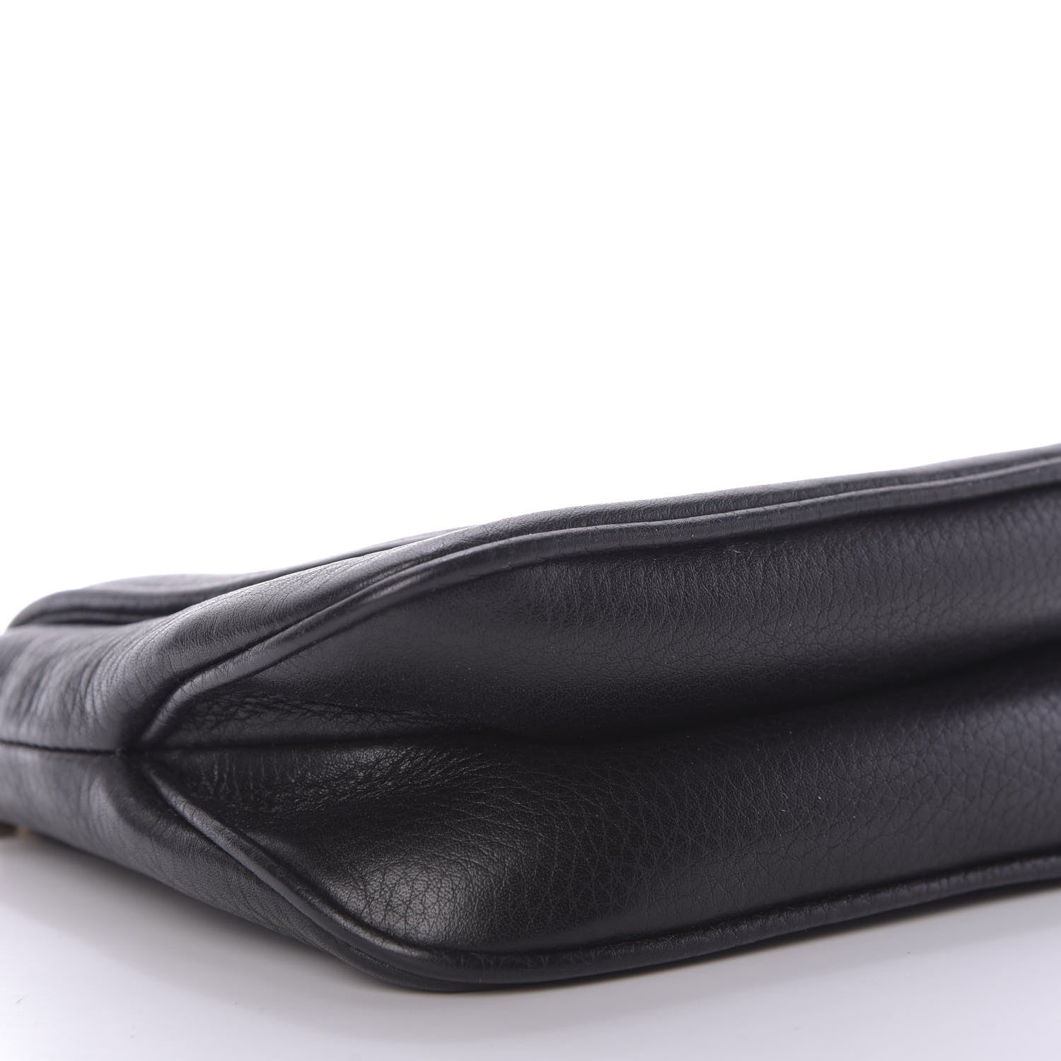 Gucci Pebbled Calfskin Small 1973 Chain Shoulder Bag Black 6 of 11