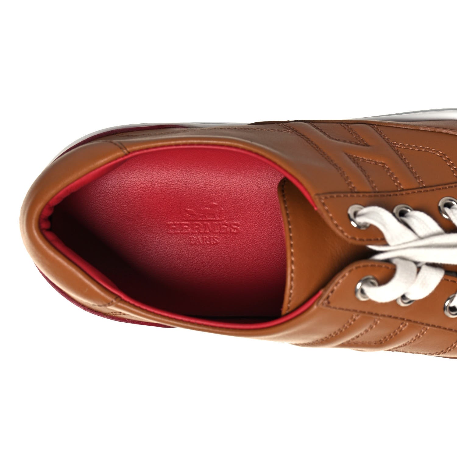 Hermes Calfskin Deep Sneakers 41 Naturel 8 of 9