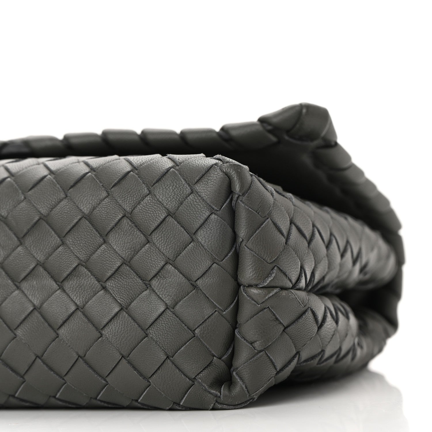 Bottega Veneta Nappa Intrecciato Baby Olimpia Shoulder Bag Steel 9 of 9