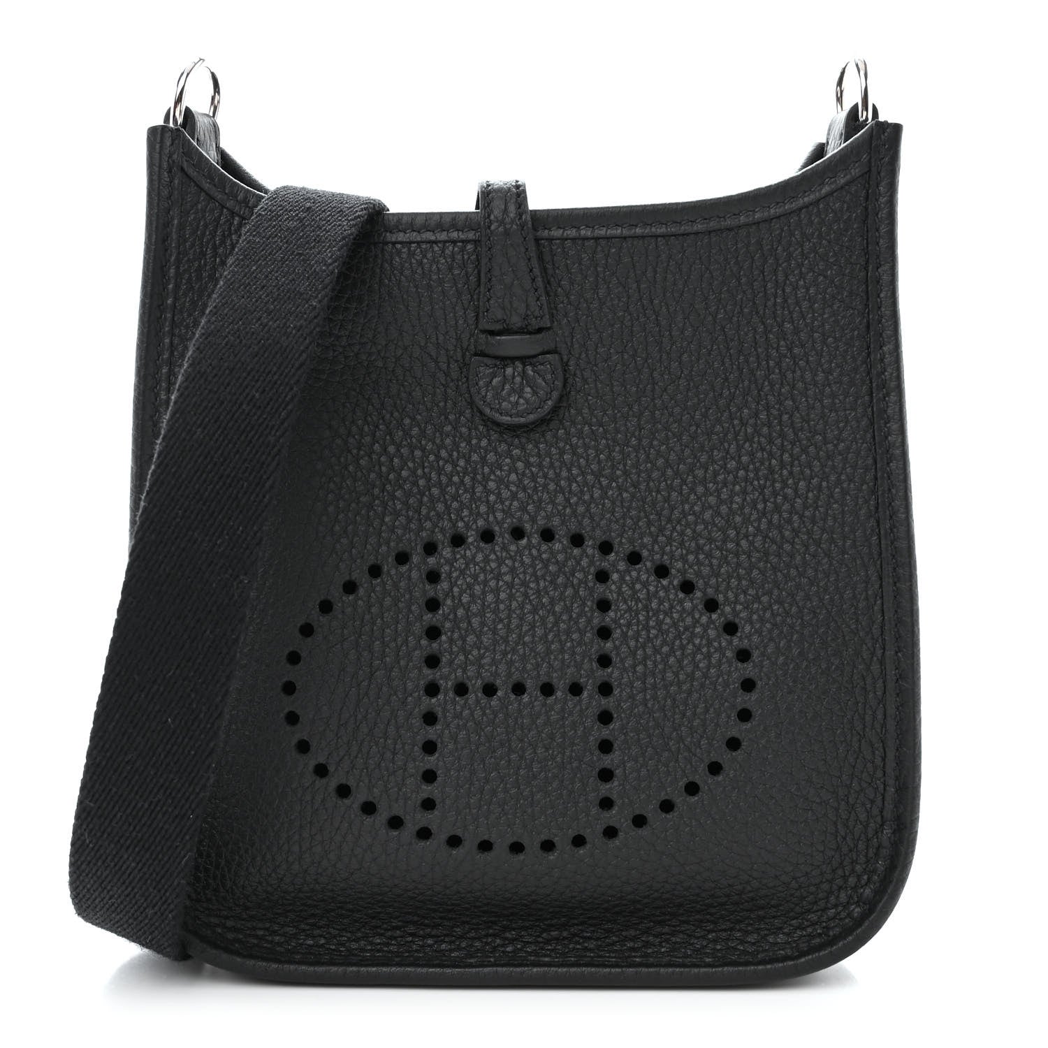 Hermes Taurillon Clemence Evelyne TPM Black 1 of 11