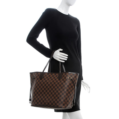 Louis Vuitton Damier Ebene Neo Neverfull MM Rose Ballerine 2 of 8