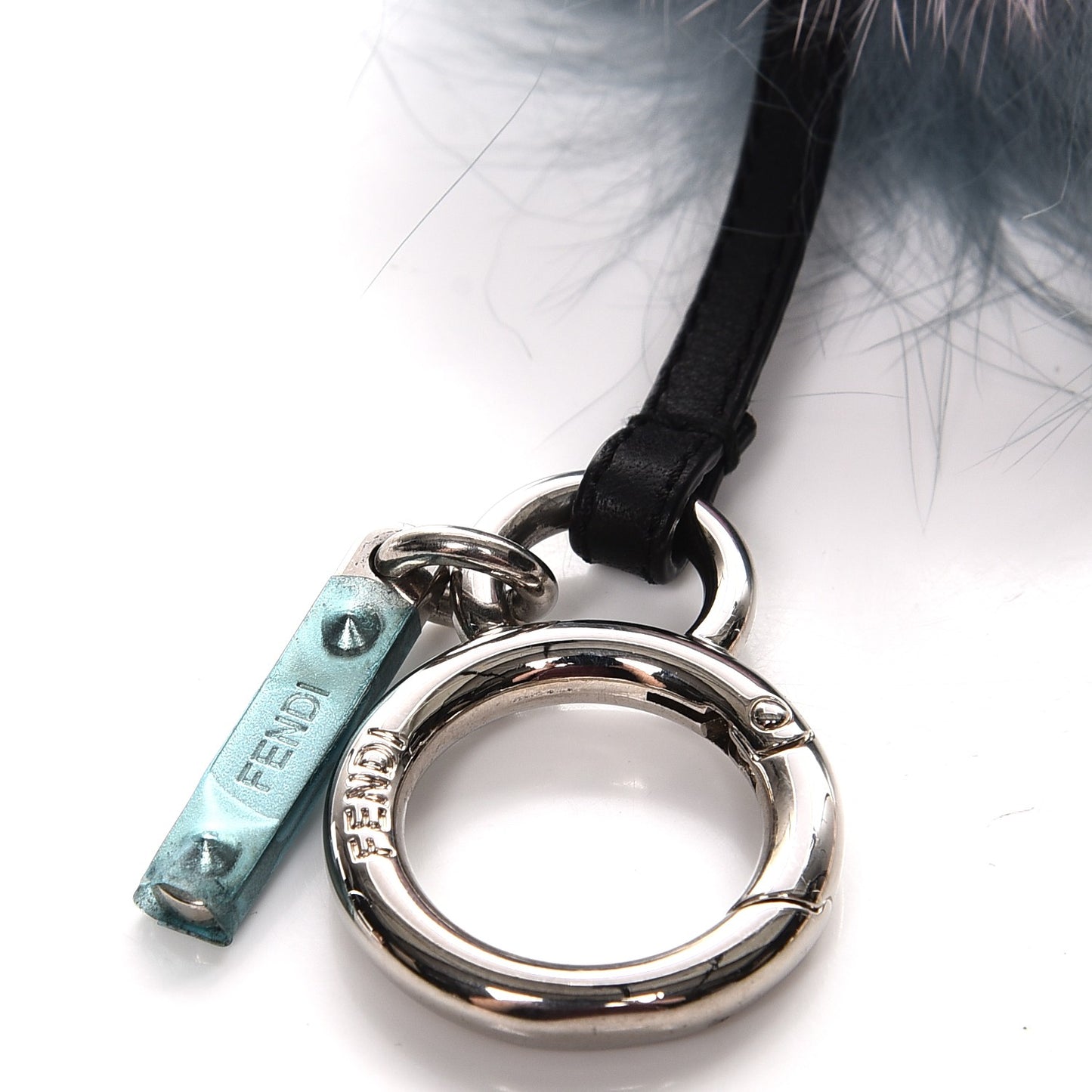 Fox Mink Rabbit Fur Vitello Flamingo Mini Monster Bag Bug Charm Lagoon Black Multicolor