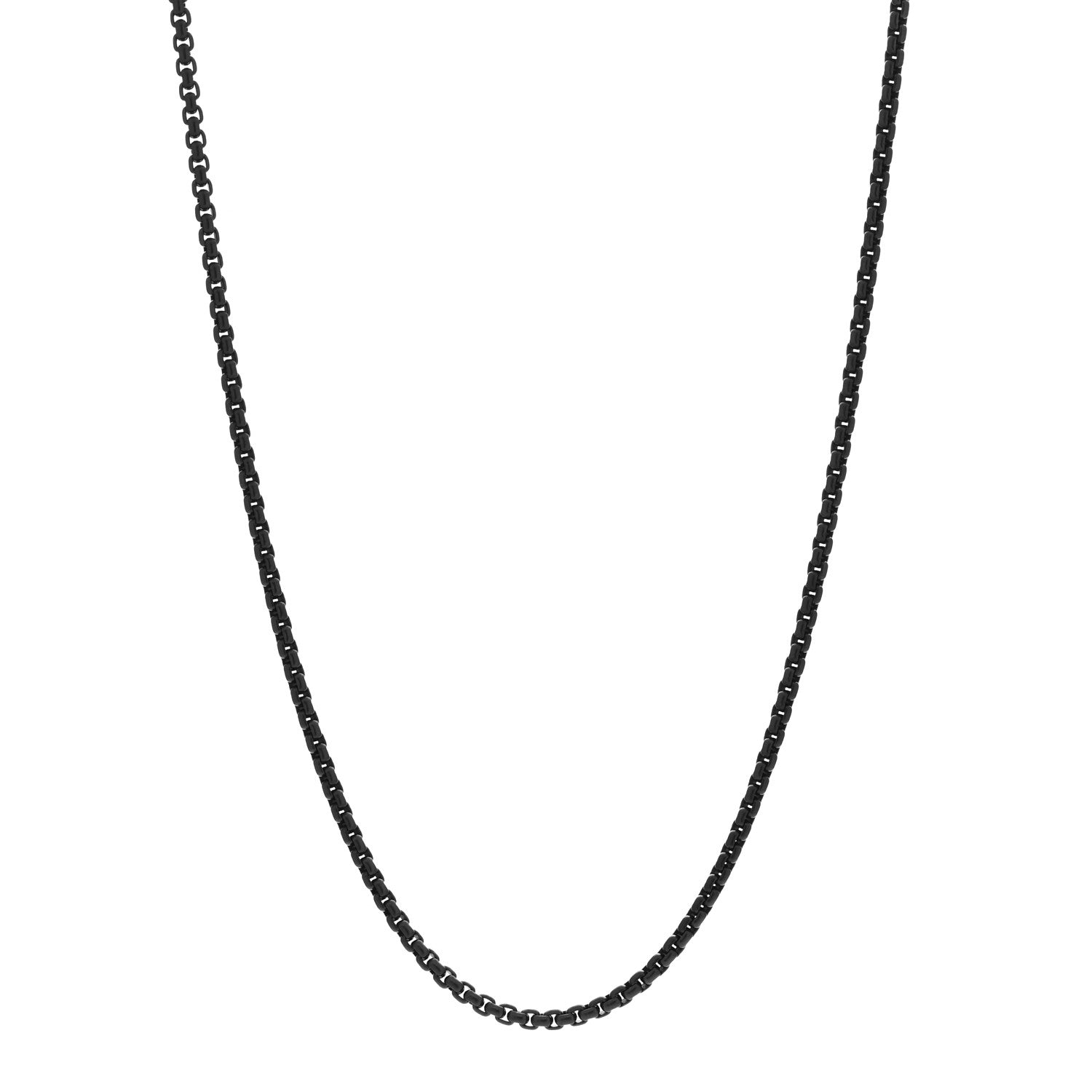 David Yurman Darkened Stainless Steel 2.7mm Box Chain Necklace 20" 1 of 4
