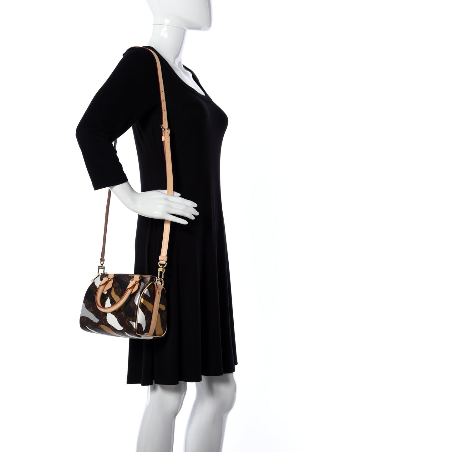 X LOL Monogram Speedy BB Gold Silver