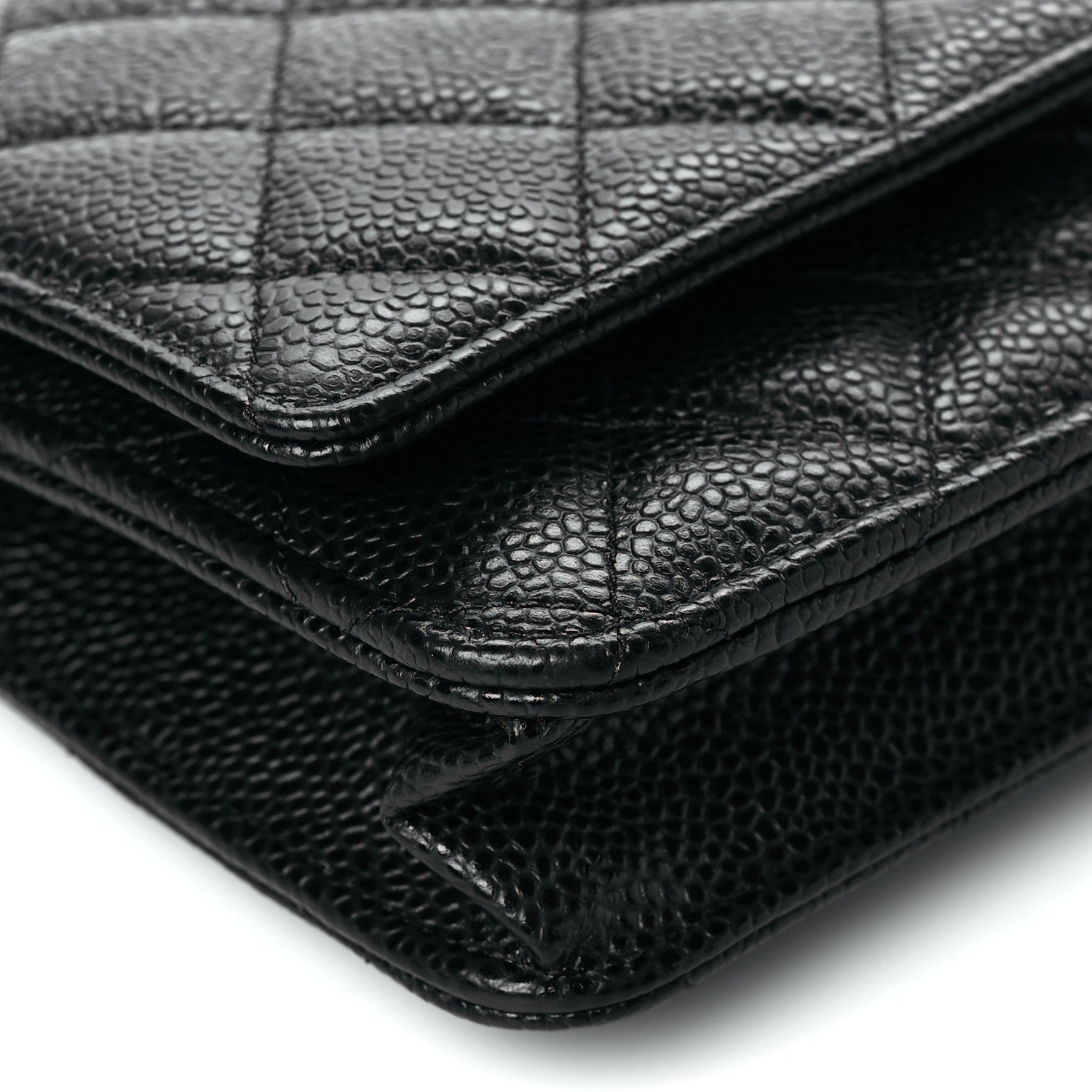Chanel Caviar Quilted Wallet On Chain WOC Black 10 of 12