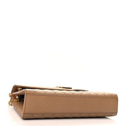 Saint Laurent Grain De Poudre Large Tri-Quilt Monogram Satchel Cork 4 of 11