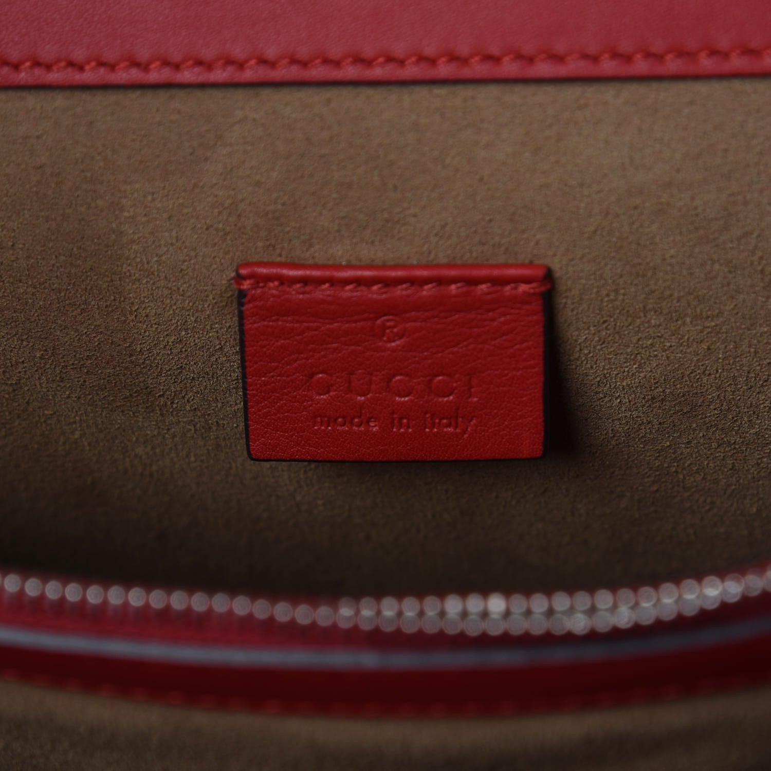 Gucci GG Supreme Monogram Arabesque Medium Dionysus Shoulder Bag Hibiscus Red 6 of 7