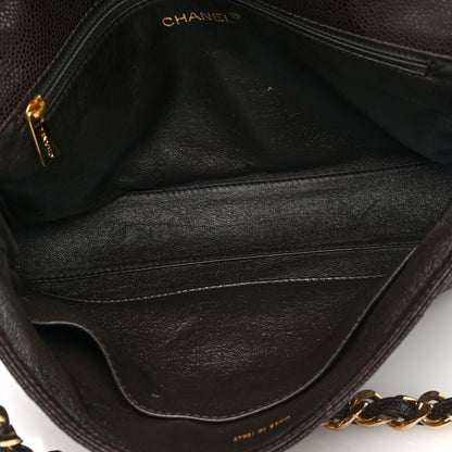 Chanel Caviar Quilted Medium Single Flap Brown 5 of 10