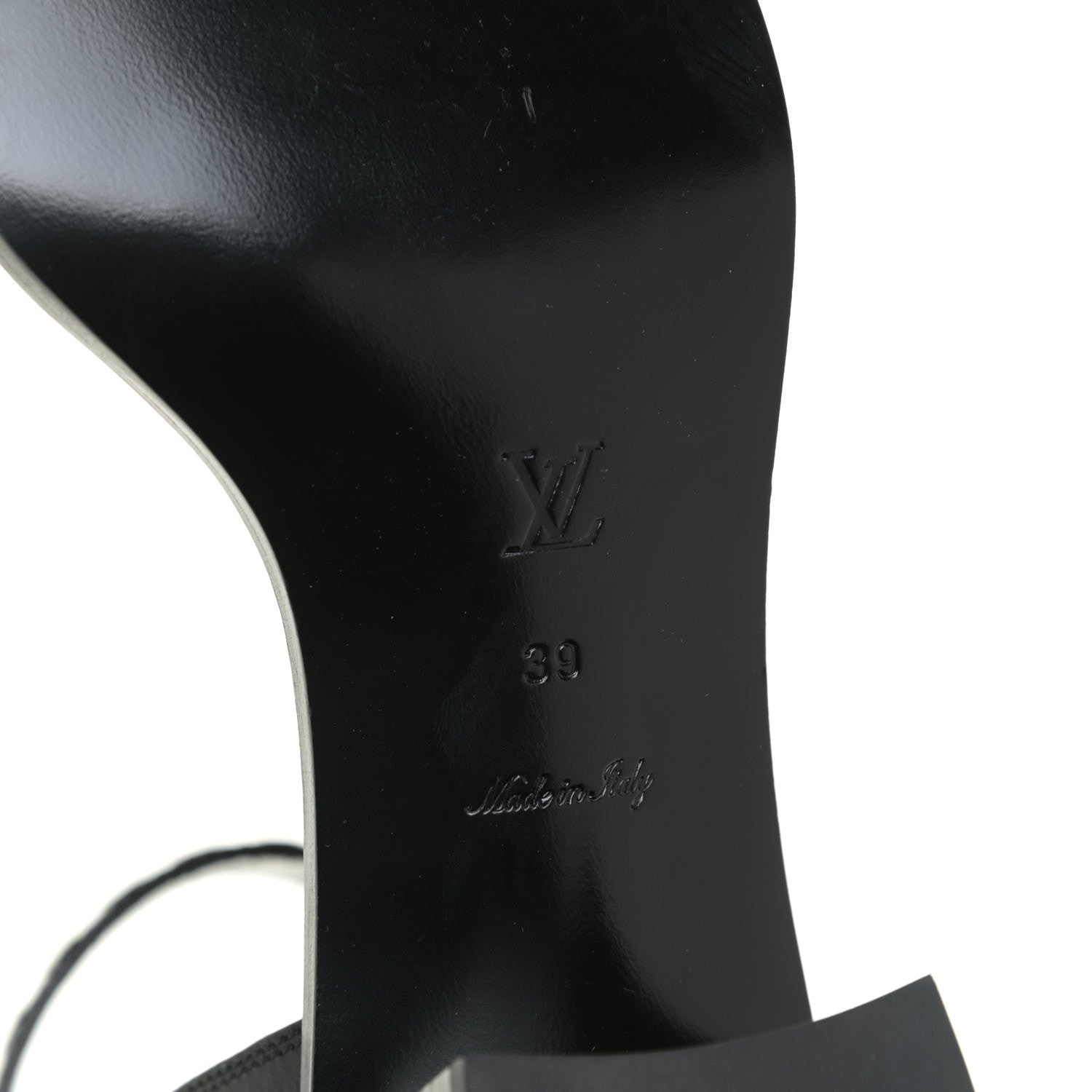Louis Vuitton Calfskin Monogram Passenger Sandals 39 Black 10 of 14