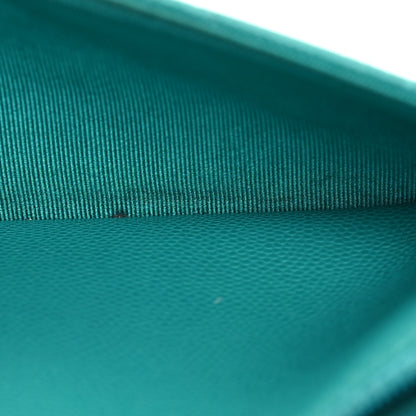 Chanel Caviar Quilted Wallet On Chain WOC Turquoise 5 of 19