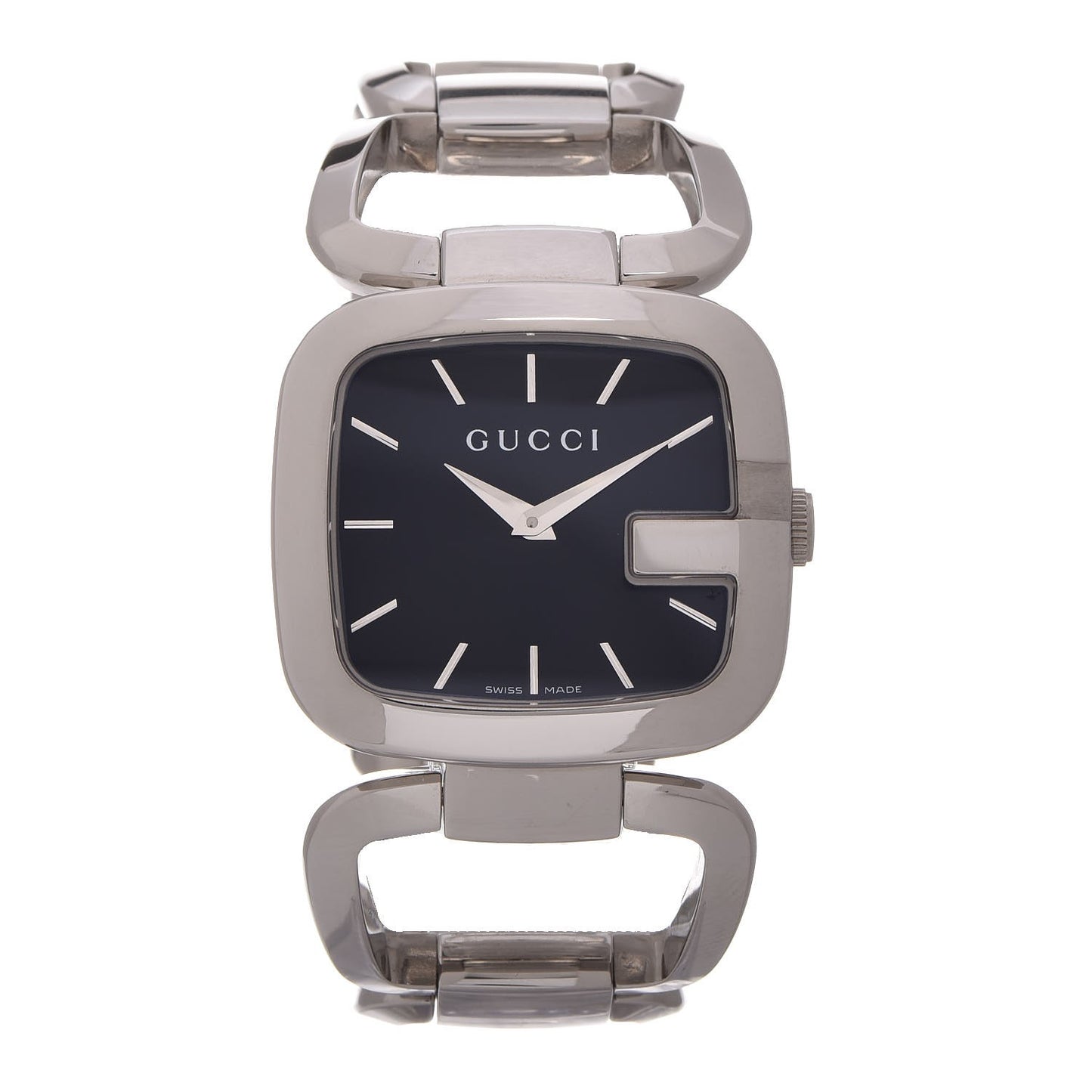 Stainless Steel 32mm G-Square Quartz Watch Black