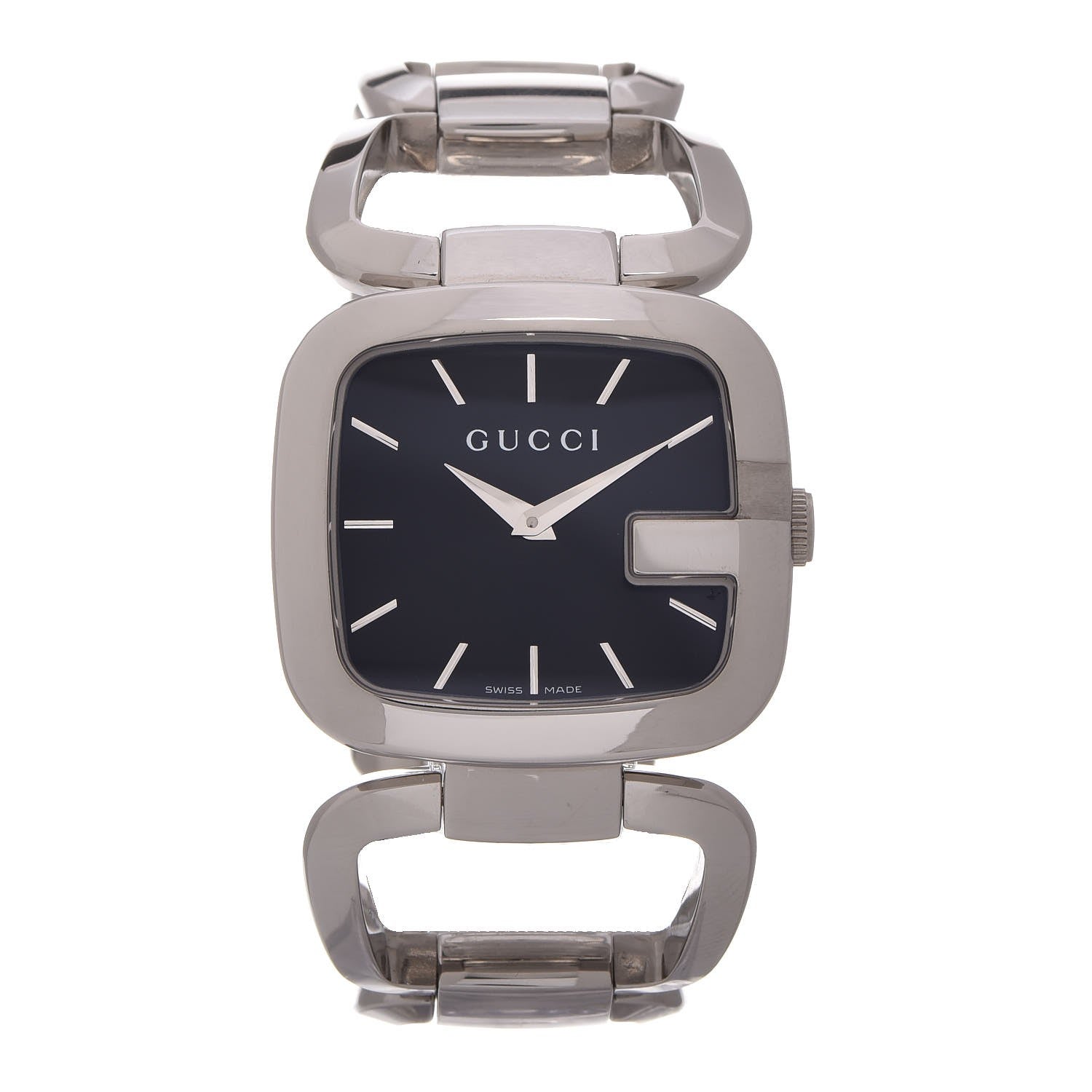 Gucci Stainless Steel 32mm G-Square Quartz Watch Black 1 of 7