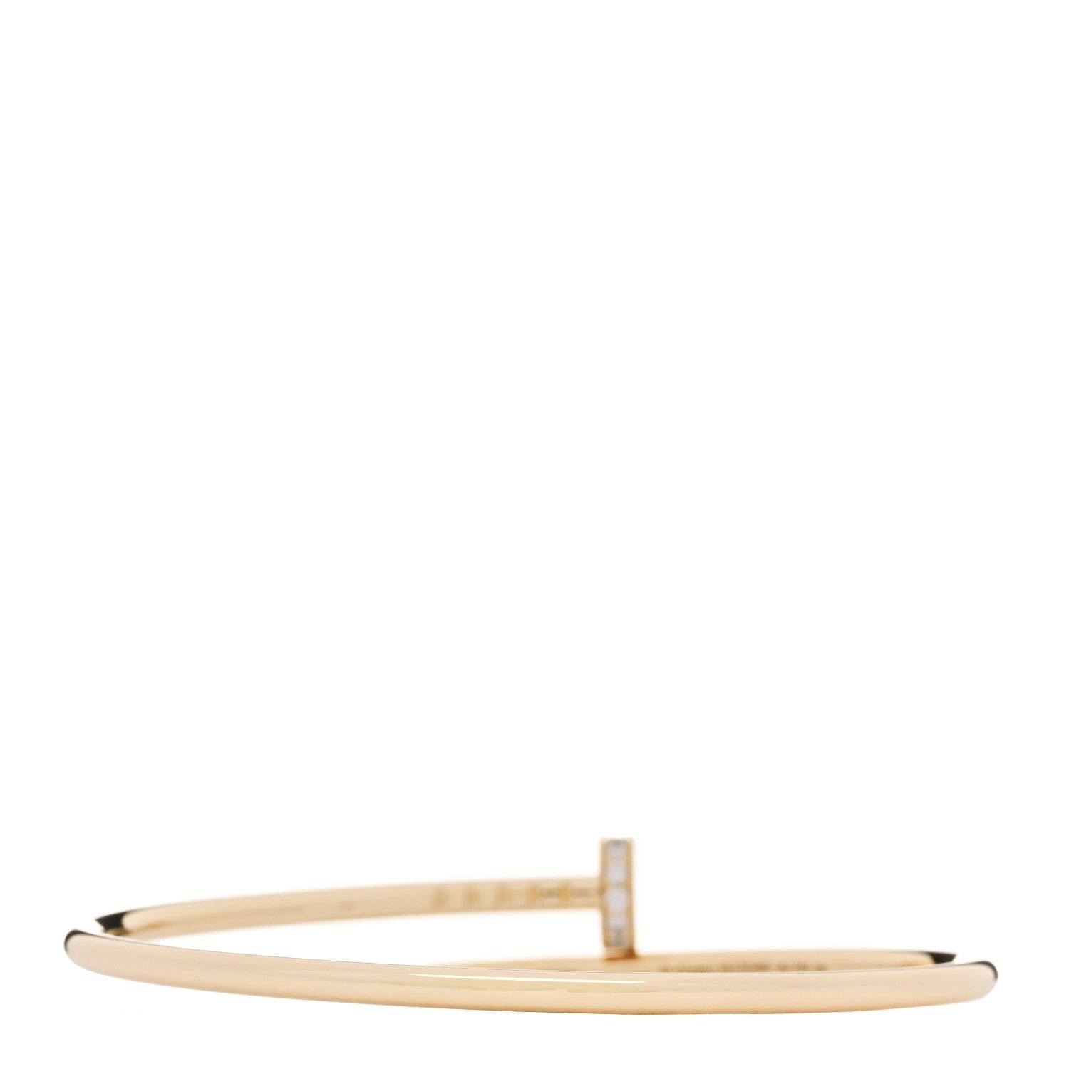 Cartier 18K Yellow Gold Diamond Small Juste Un Clou Bracelet 15 2 of 5