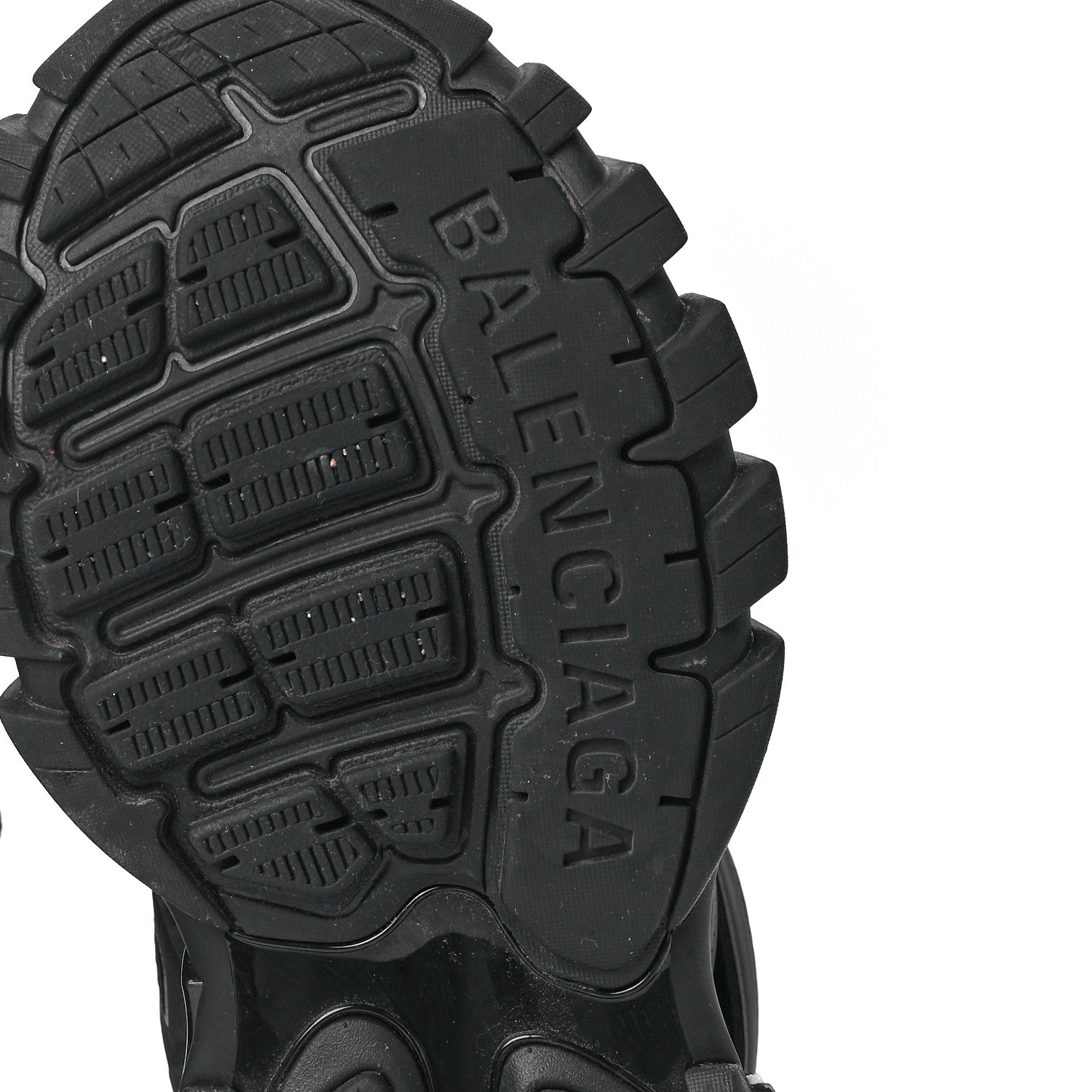 Balenciaga Mesh Nubuck Effect Fabric LED Womens Track Sneakers 38 Black 6 of 9