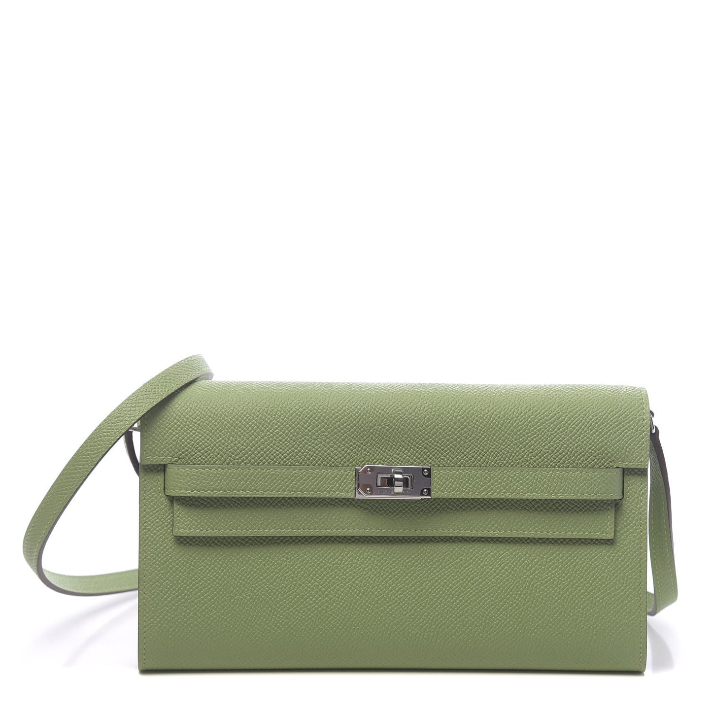 Epsom Verso Kelly Wallet To Go Vert Criquet Bleu Brume
