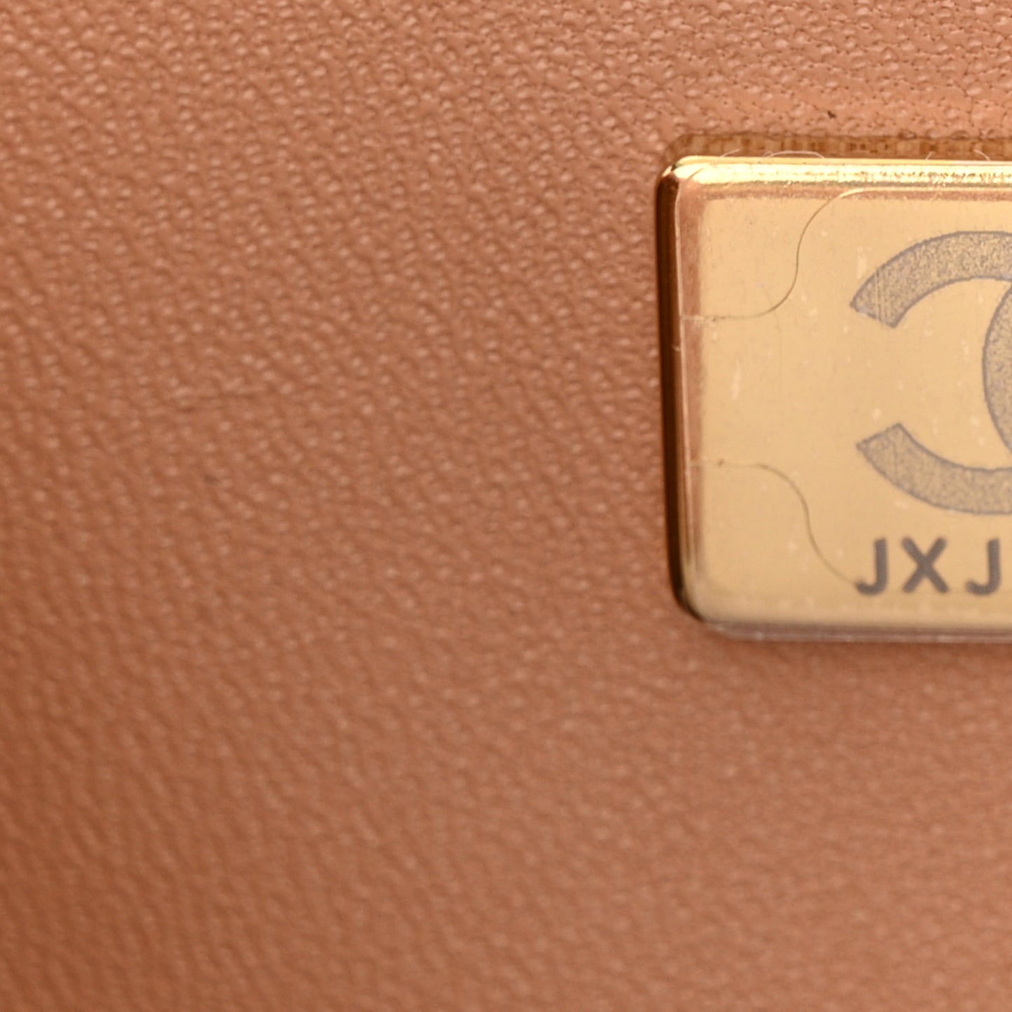 Lambskin Quilted Mini Square Flap Beige