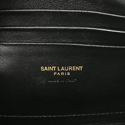 Saint Laurent Calfskin Printed Polka Dot Mini Lou Camera Bag Black Crema Soft 6 of 11