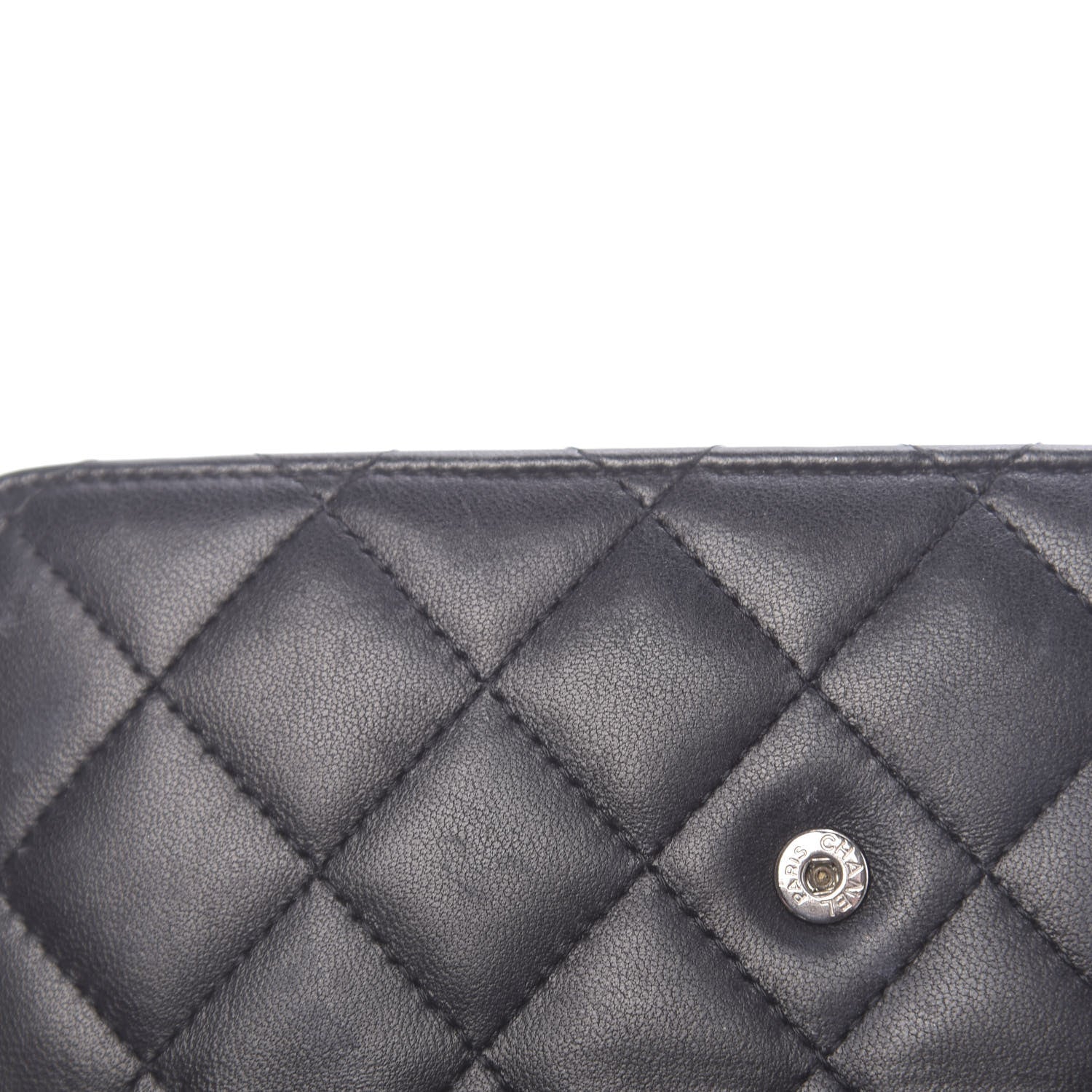 Chanel Lambskin Quilted Wallet On Chain WOC Black 11 of 13