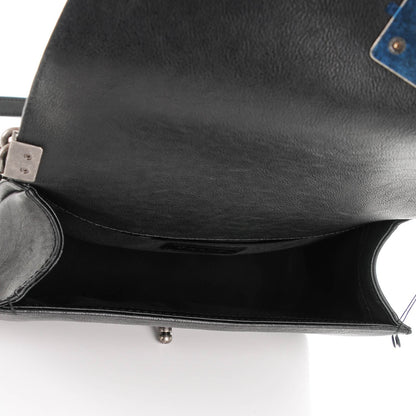Chanel Goatskin Quilted Medium Boy Handle Flap Black 6 of 8