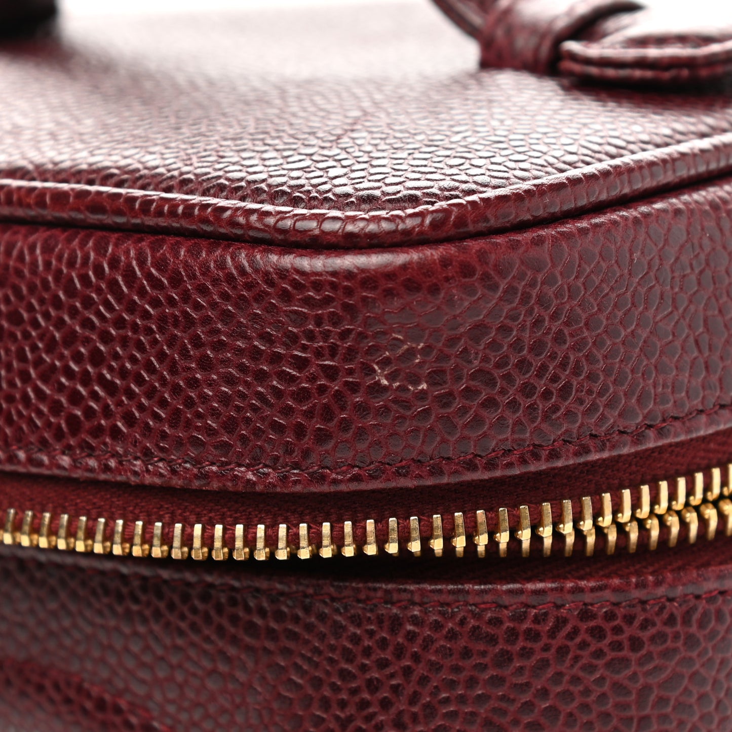 Caviar Vanity Cosmetic Case Burgundy