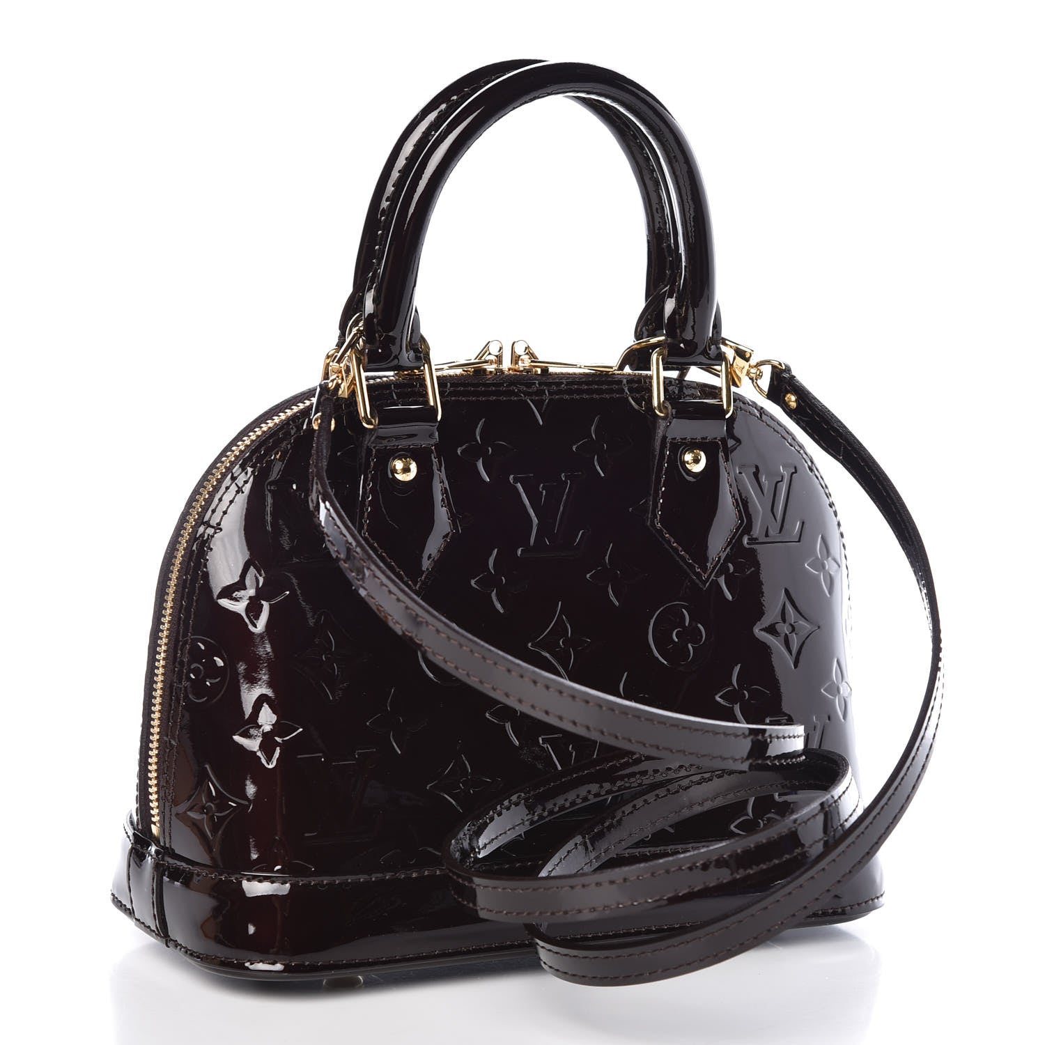 Louis Vuitton Vernis Alma BB Amarante 4 of 10