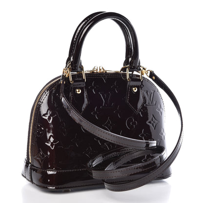 Louis Vuitton Vernis Alma BB Amarante 4 of 10