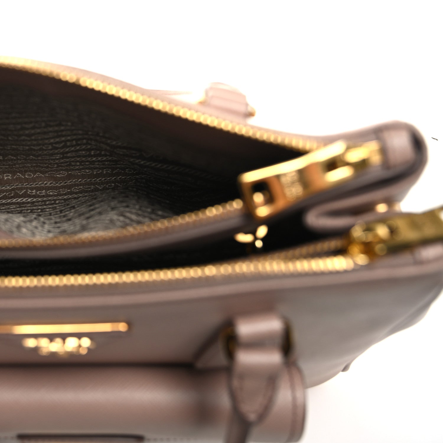 Prada Saffiano Lux Galleria Front Pocket Tote Cipria 6 of 11