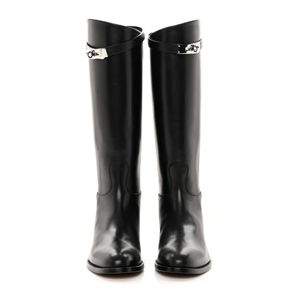 Hermes Box Kelly Jumping Boots 39 Black 2 of 9
