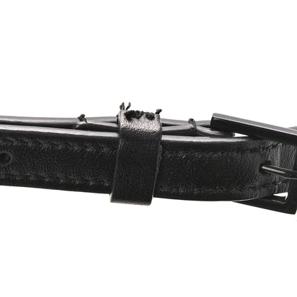 Saint Laurent SAINT LAURENT Calfskin Matelasse Monogram Monochrome Lou Camera Bag Black 14 of 16