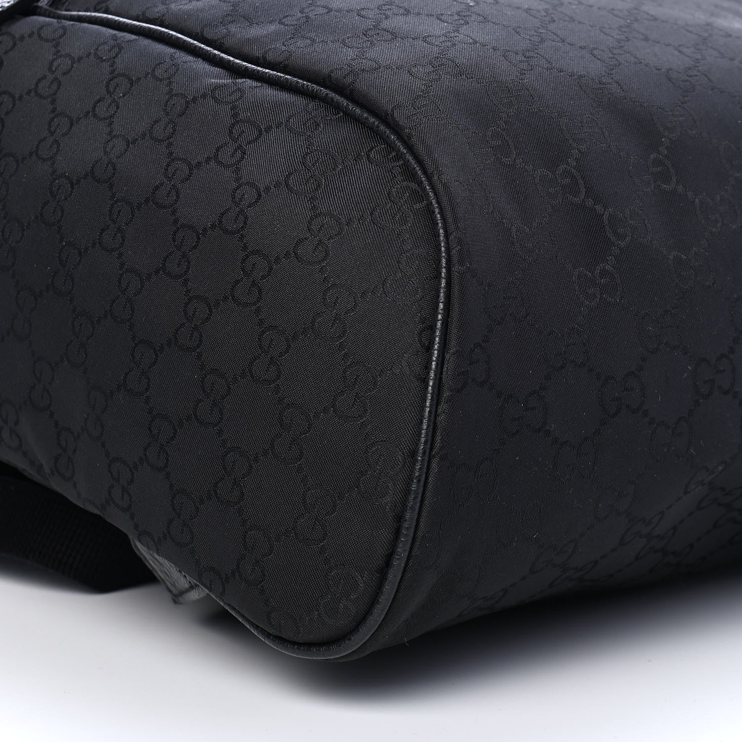 Gucci Nylon Monogram Slim Backpack Black 8 of 10