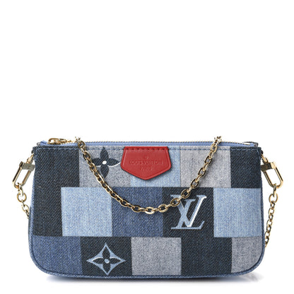 Louis Vuitton Denim Multi Pochette Accessories Mini Pochette 1 of 10