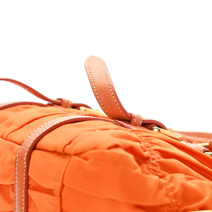 Prada Tessuto Nylon Gaufre Shopping Satchel Papaya 17 of 17